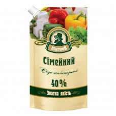 Соус майонезний ТМ Жирнов "Сімейний" 40% д/п 300г 20 шт.ящ.